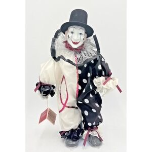 Anco Circus Parade Clown !68" Porcelain Bisque Hand Painted 1991 Stand